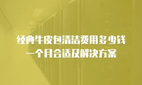 经典牛皮包清洁费用多少钱一个月合适及解决方案