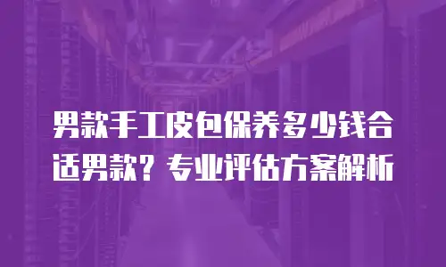 男款手工皮包保养多少钱合适男款？专业评估方案解析