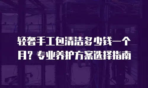 轻奢手工包清洁多少钱一个月？专业养护方案选择指南