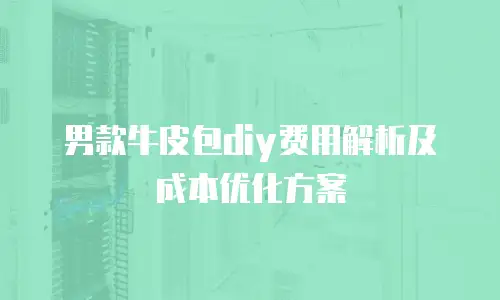 男款牛皮包diy费用解析及成本优化方案