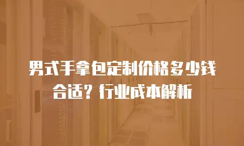 男式手拿包定制价格多少钱合适？行业成本解析