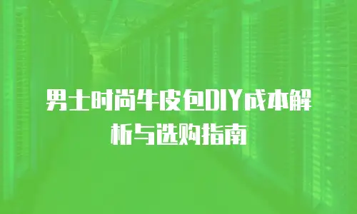 男士时尚牛皮包DIY成本解析与选购指南
