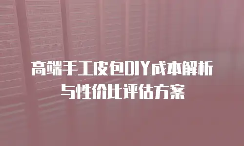 高端手工皮包DIY成本解析与性价比评估方案