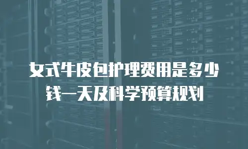 女式牛皮包护理费用是多少钱一天及科学预算规划