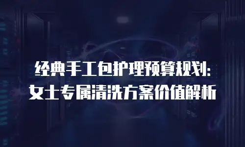 经典手工包护理预算规划：女士专属清洗方案价值解析