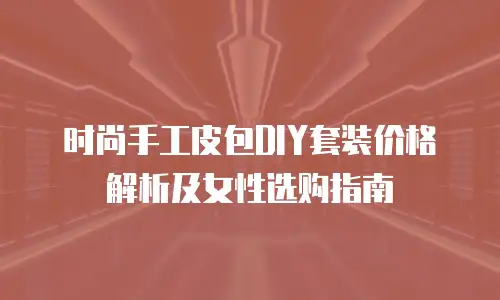 时尚手工皮包DIY套装价格解析及女性选购指南