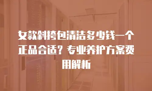 女款斜挎包清洁多少钱一个正品合适？专业养护方案费用解析