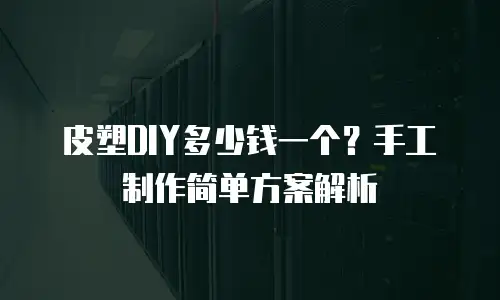 皮塑DIY多少钱一个？手工制作简单方案解析