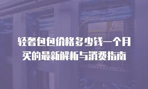 轻奢包包价格多少钱一个月买的最新解析与消费指南