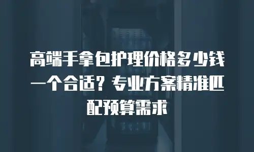 高端手拿包护理价格多少钱一个合适？专业方案精准匹配预算需求