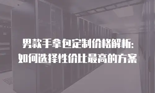 男款手拿包定制价格解析：如何选择性价比最高的方案