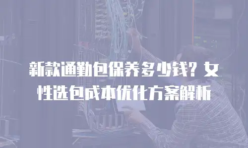 新款通勤包保养多少钱？女性选包成本优化方案解析