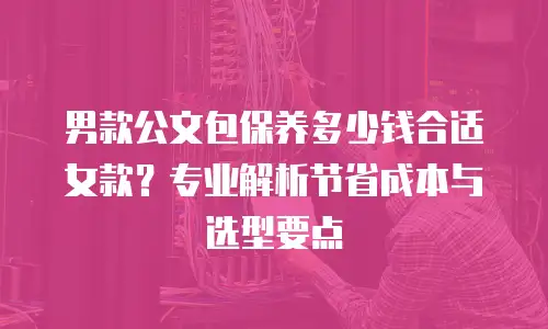 男款公文包保养多少钱合适女款？专业解析节省成本与选型要点