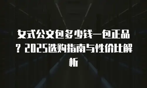 女式公文包多少钱一包正品？2025选购指南与性价比解析