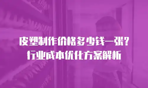 皮塑制作价格多少钱一张？行业成本优化方案解析