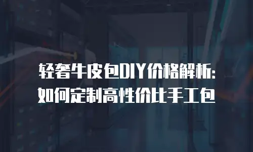 轻奢牛皮包DIY价格解析：如何定制高性价比手工包
