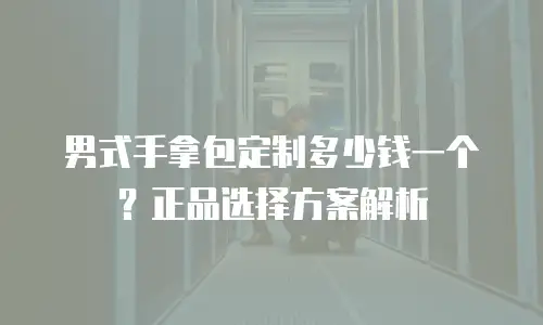 男式手拿包定制多少钱一个？正品选择方案解析