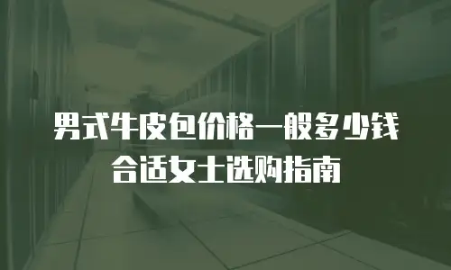 男式牛皮包价格一般多少钱合适女士选购指南