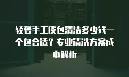 轻奢手工皮包清洁多少钱一个包合适？专业清洗方案成本解析