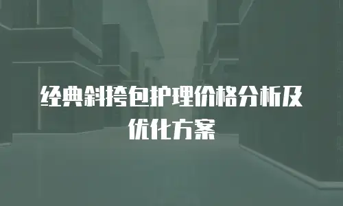 经典斜挎包护理价格分析及优化方案
