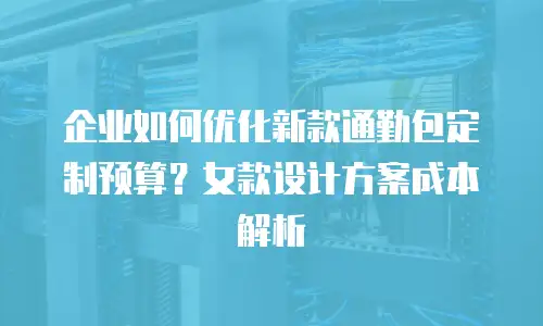 企业如何优化新款通勤包定制预算？女款设计方案成本解析