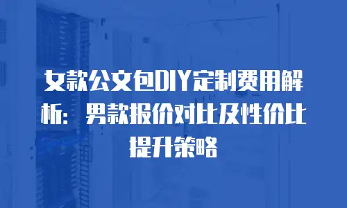 女款公文包DIY定制费用解析：男款报价对比及性价比提升策略
