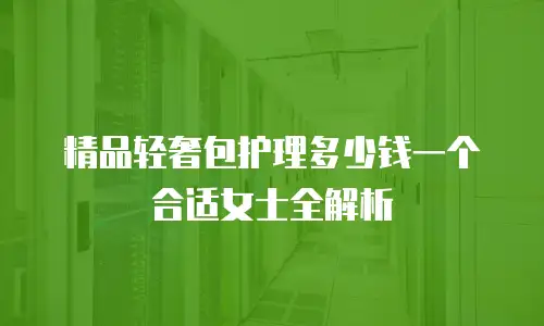 精品轻奢包护理多少钱一个合适女士全解析