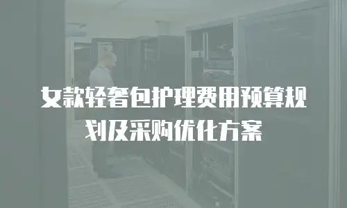 女款轻奢包护理费用预算规划及采购优化方案