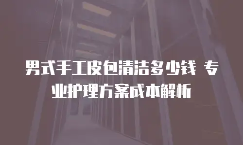 男式手工皮包清洁多少钱 专业护理方案成本解析