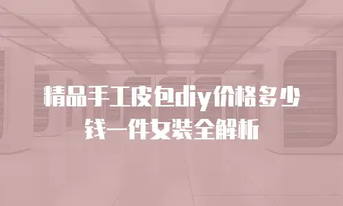 精品手工皮包diy价格多少钱一件女装全解析