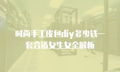 时尚手工皮包diy多少钱一套合适女生女全解析