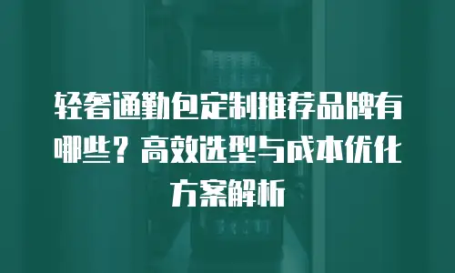 轻奢通勤包定制推荐品牌有哪些？高效选型与成本优化方案解析