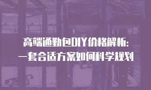 高端通勤包DIY价格解析：一套合适方案如何科学规划