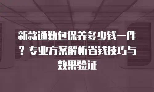 新款通勤包保养多少钱一件？专业方案解析省钱技巧与效果验证