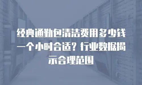 经典通勤包清洁费用多少钱一个小时合适？行业数据揭示合理范围
