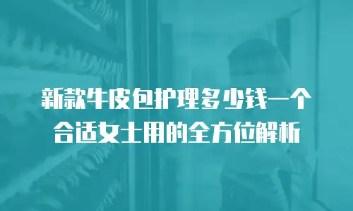 新款牛皮包护理多少钱一个合适女士用的全方位解析