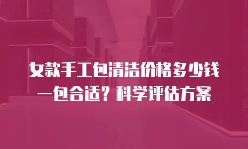 女款手工包清洁价格多少钱一包合适？科学评估方案