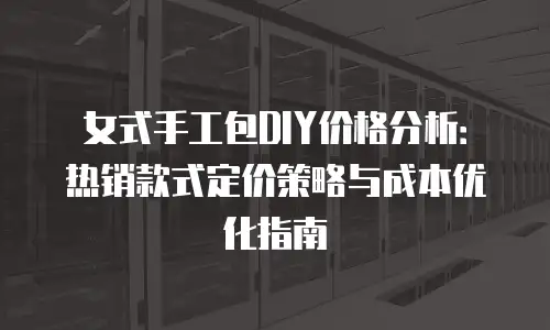 女式手工包DIY价格分析：热销款式定价策略与成本优化指南