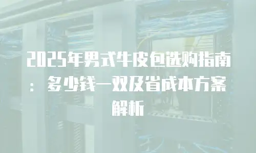 2025年男式牛皮包选购指南：多少钱一双及省成本方案解析