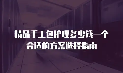 精品手工包护理多少钱一个合适的方案选择指南