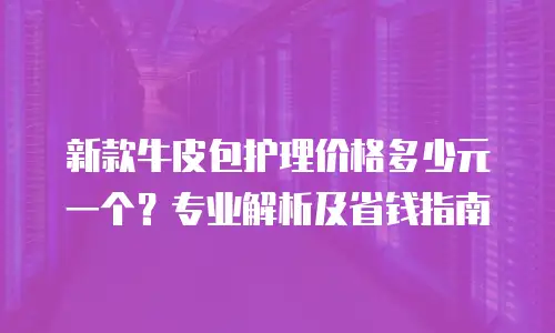 新款牛皮包护理价格多少元一个？专业解析及省钱指南