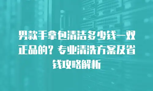 男款手拿包清洁多少钱一双正品的？专业清洗方案及省钱攻略解析
