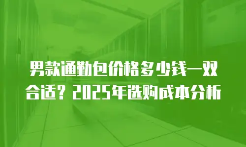 男款通勤包价格多少钱一双合适？2025年选购成本分析