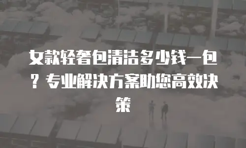 女款轻奢包清洁多少钱一包？专业解决方案助您高效决策