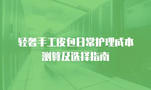 轻奢手工皮包日常护理成本测算及选择指南