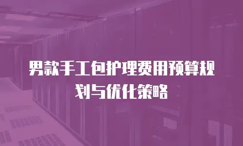 男款手工包护理费用预算规划与优化策略