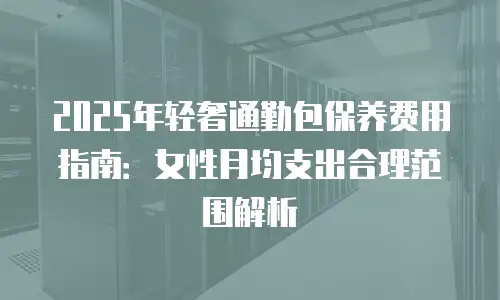 2025年轻奢通勤包保养费用指南：女性月均支出合理范围解析