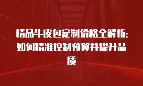 精品牛皮包定制价格全解析：如何精准控制预算并提升品质