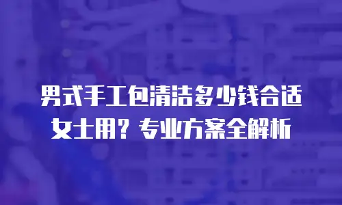 男式手工包清洁多少钱合适女士用？专业方案全解析