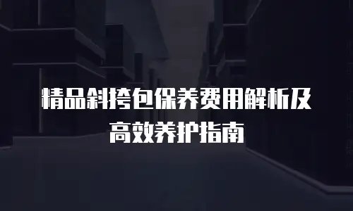 精品斜挎包保养费用解析及高效养护指南